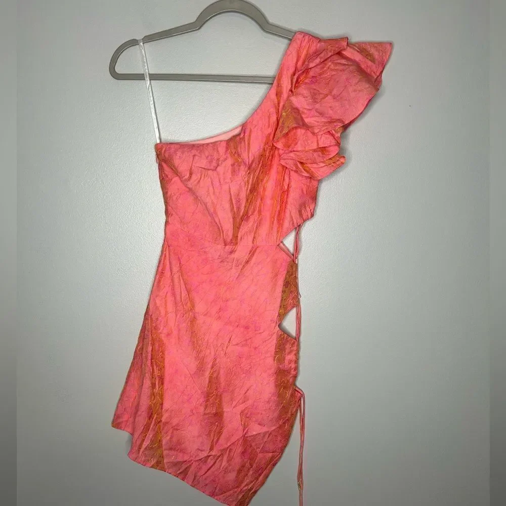 Tularosa Lucia Mini Dress in Coral